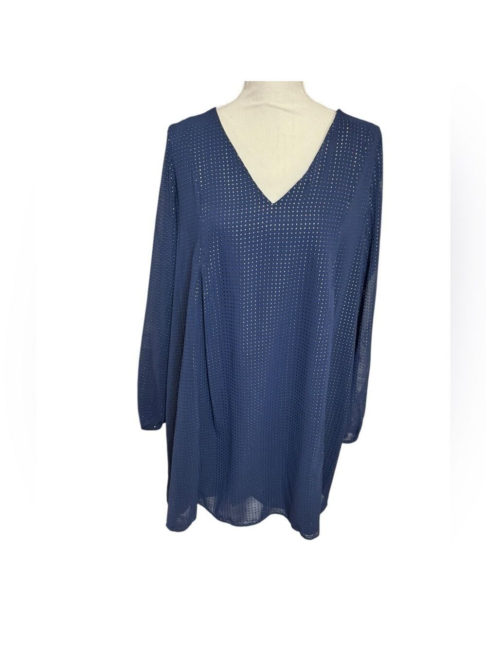 BCBGeneration Womens Twilight Bow-Back Chiffon Sleeve Shift Dress